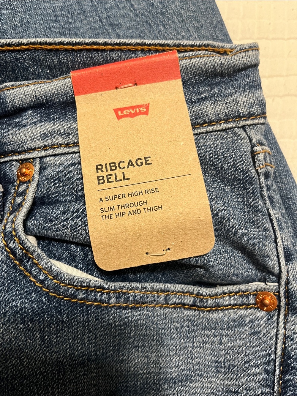 Levi's Light Blue High-Rise Flare Leg Jeans - Picture 5 of 5